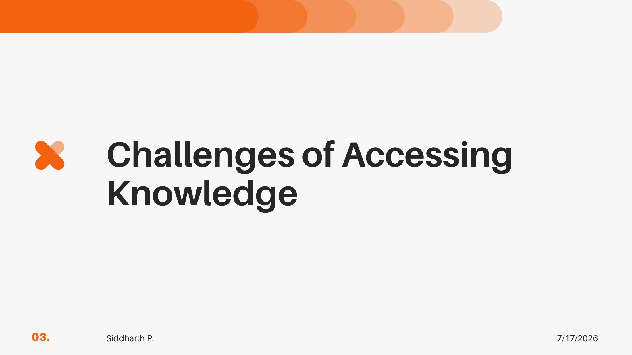 Slide 3 of 16 from Why individual researchers still lack access to knowledge