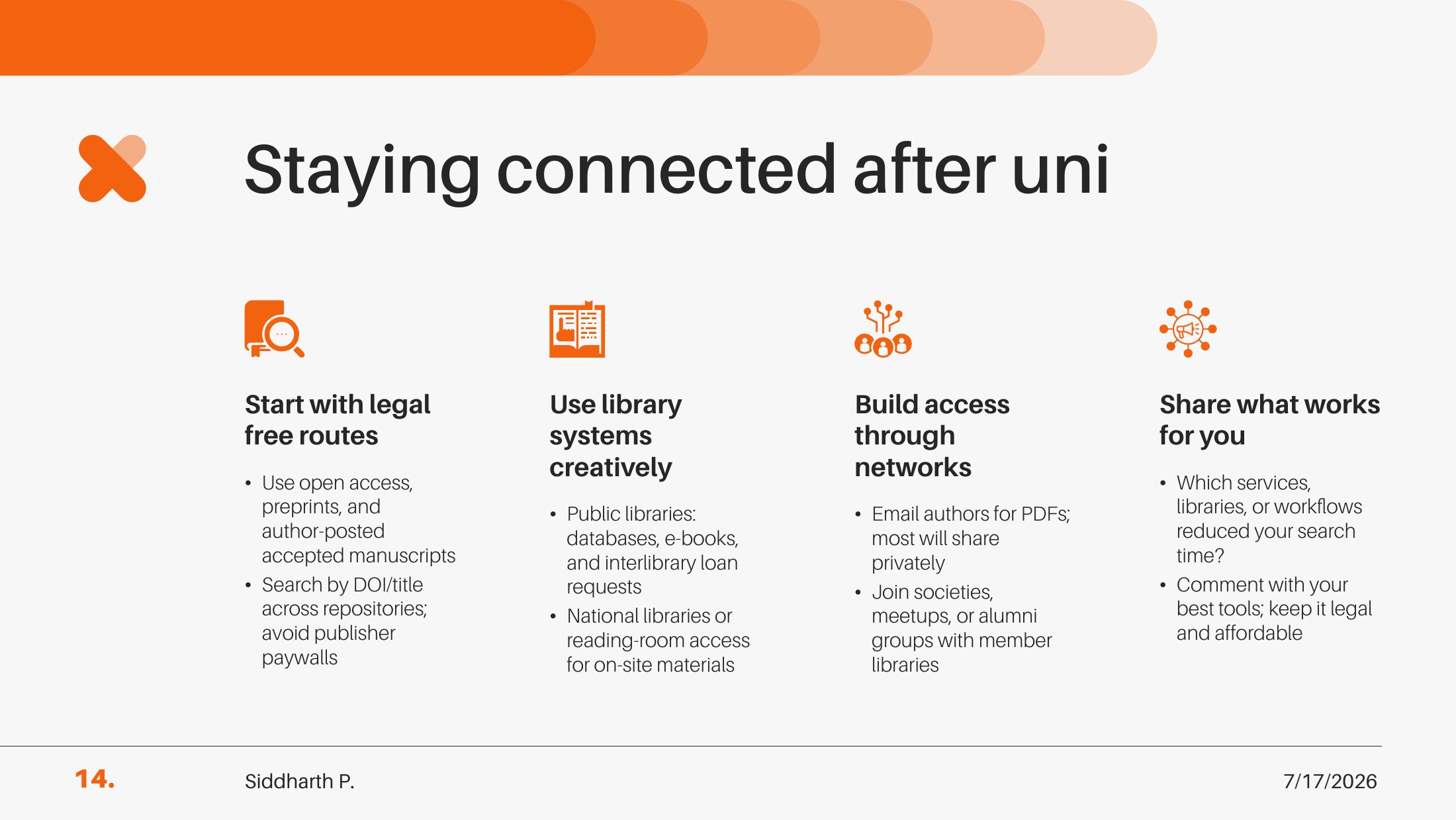Slide 14 of 16 from Why individual researchers still lack access to knowledge